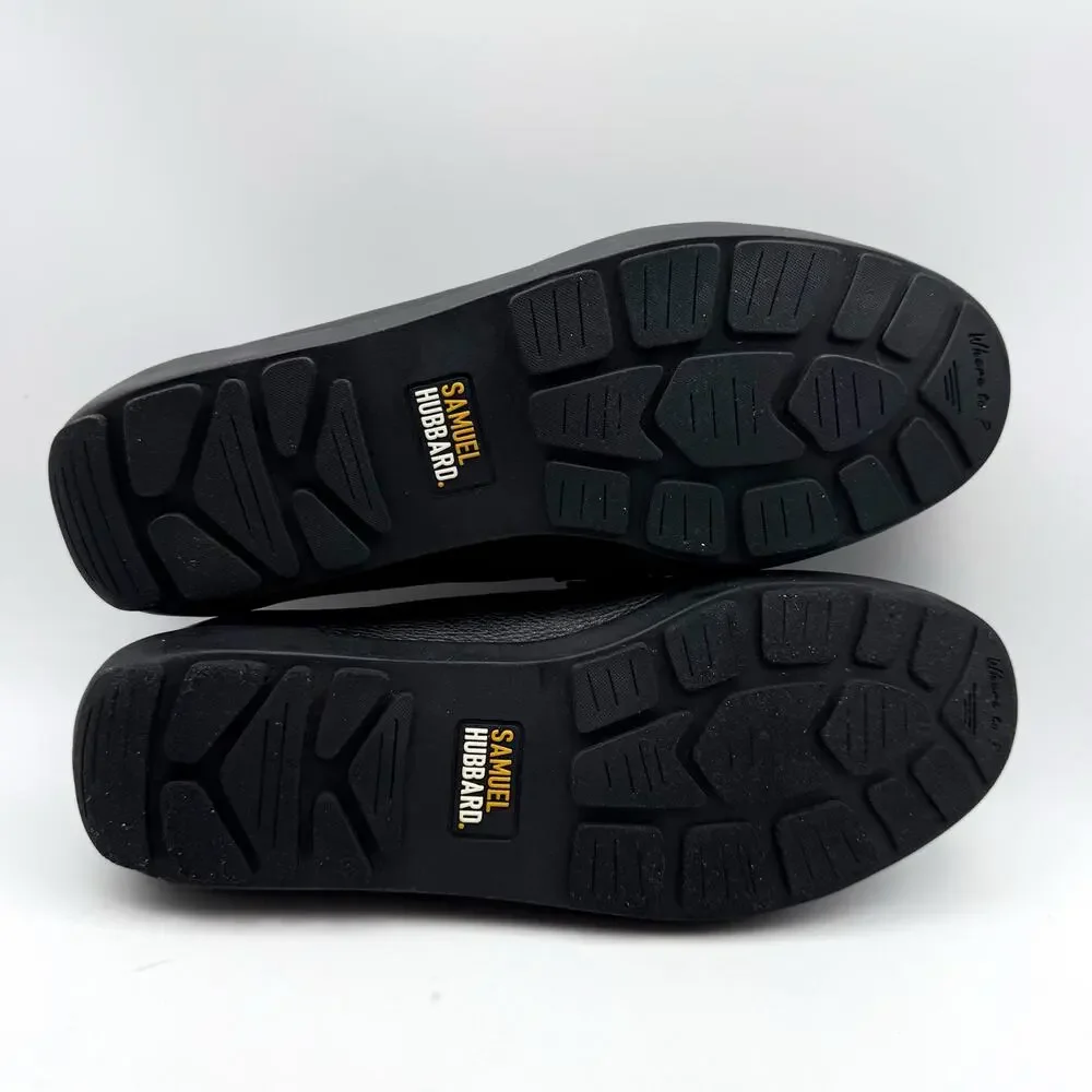Samuel Hubbard Mens Free Spirit Loafers LEFT 12 Wide RIGHT 12 M Black Leather